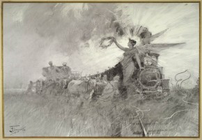Аллегория к путешествию наследника Николая через Сибирь. Этюд