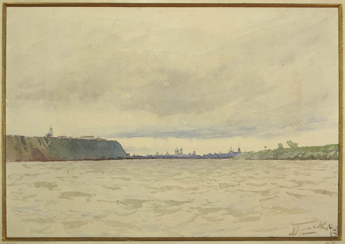 Площадь в городе Чите. Этюд., Nikolay Gritsenko, 1891 (?)