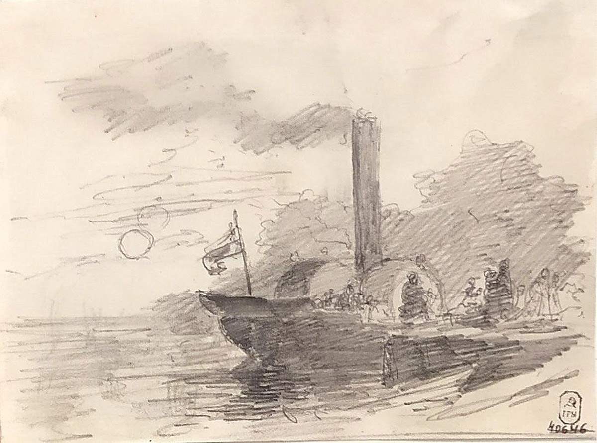 Остров Валаам. Пароход, Fyodor Vasilyev, 1867