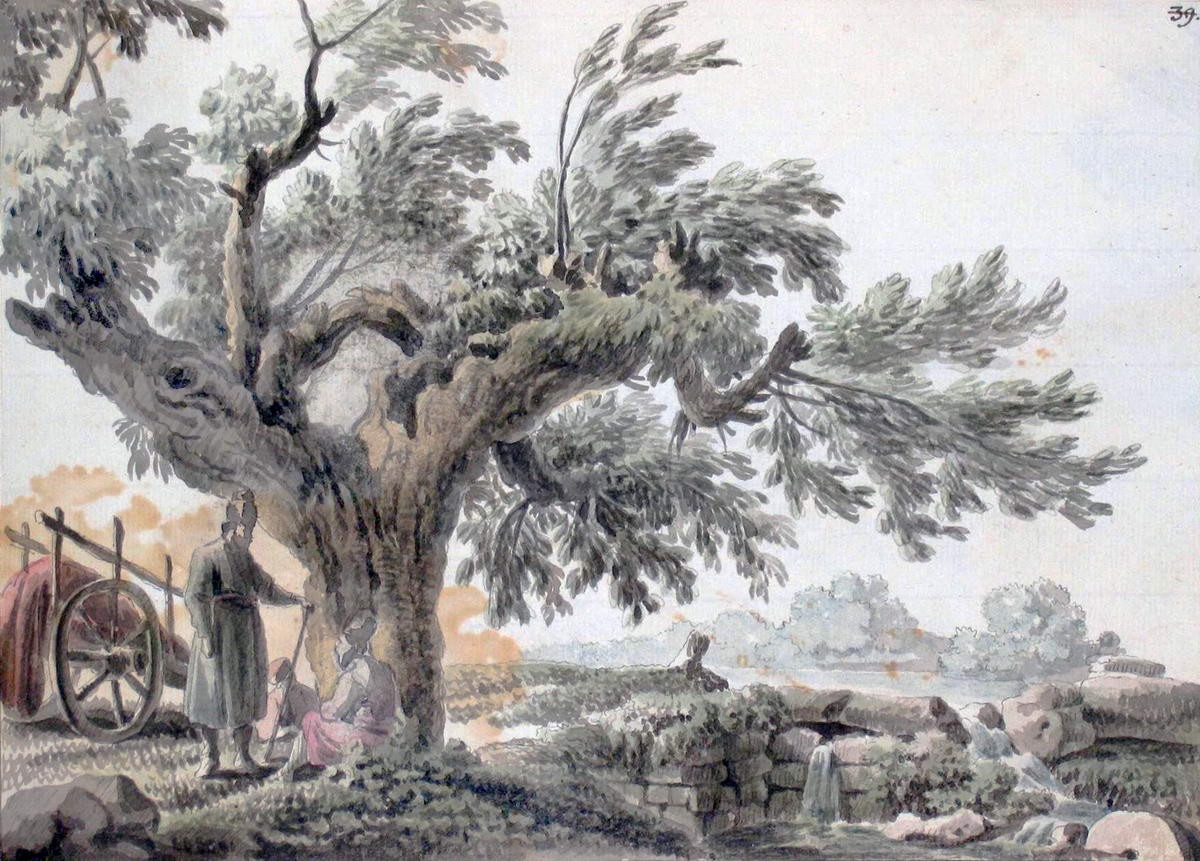В окрестностях Карасубазара. Водяная мельница, Mikhail Ivanov, 1783