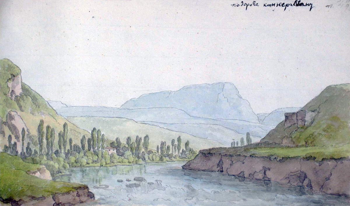 Вид по дороге к Инкерману, Mikhail Ivanov, 1783