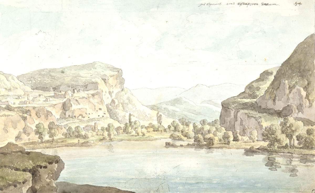 Вид на Инкерман от Ахтиарской гавани, Mikhail Ivanov, 1783