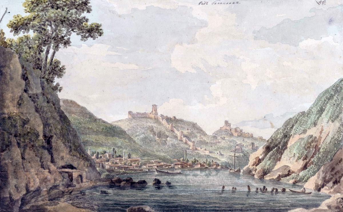 Вид Балаклавы, Mikhail Ivanov, 1783