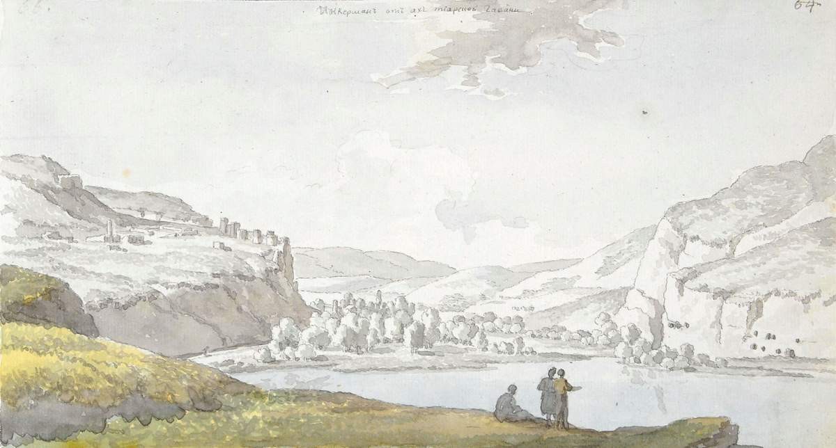 Вид на Инкерман от Ахтиарской гавани, Mikhail Ivanov, 1783
