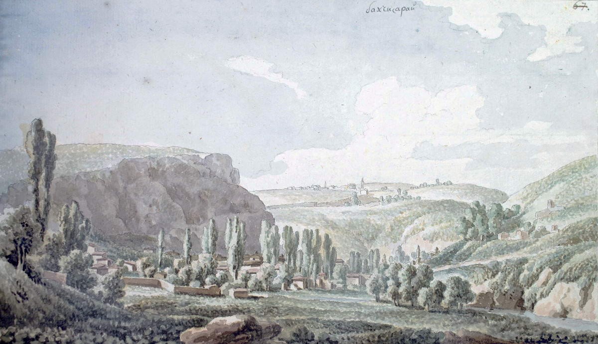 Вид Бахчисарая, Mikhail Ivanov, 1783