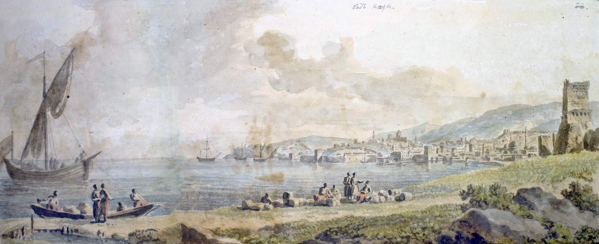 Вид Феодосии (Кафы) (продолжение), Mikhail Ivanov, 1783