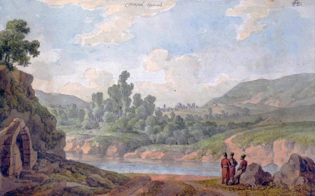 Вид близ Старого Крыма, Mikhail Ivanov, 1783