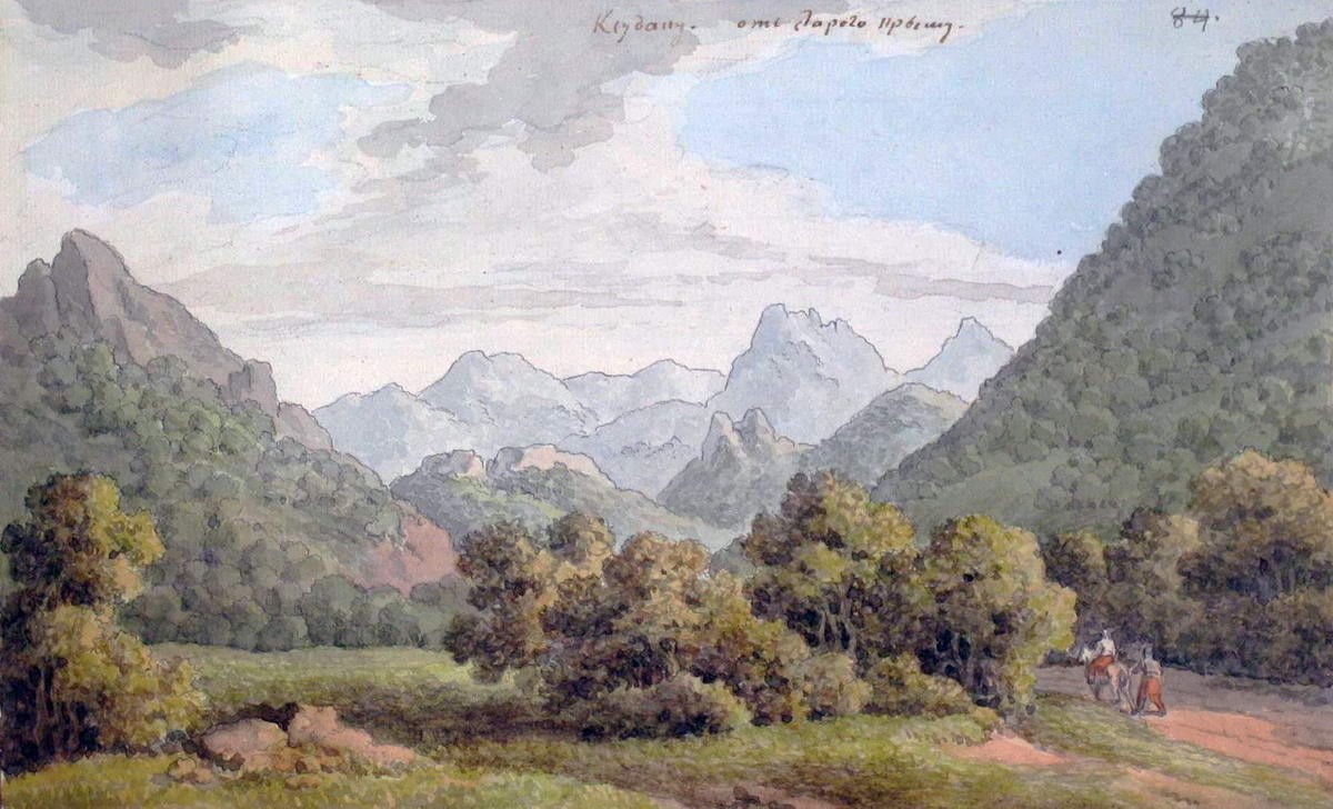 Дорога из Старого Крыма в Судак, Mikhail Ivanov, 1783
