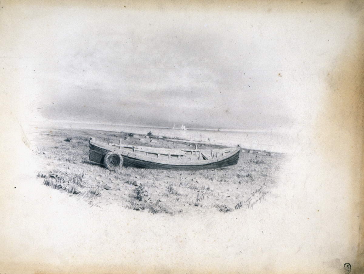 Лодка на берегу, Arkhip Kuindzhi, 1872