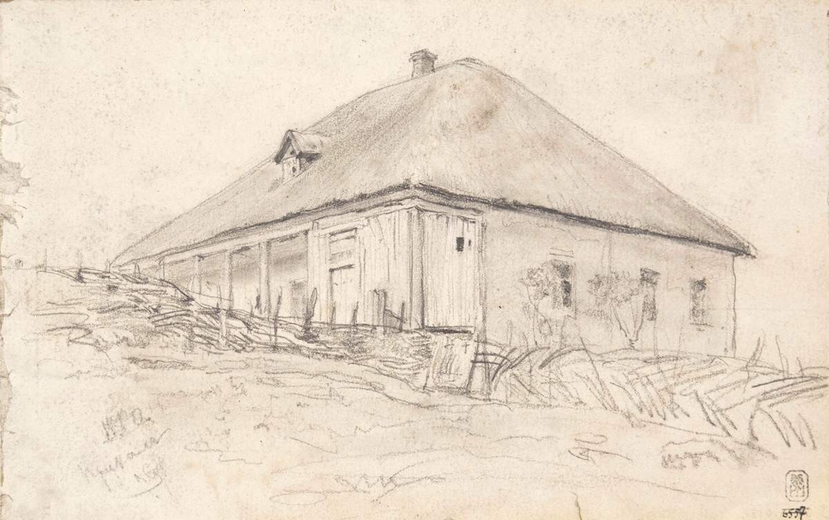 Хата, Valentin Serov, 1880