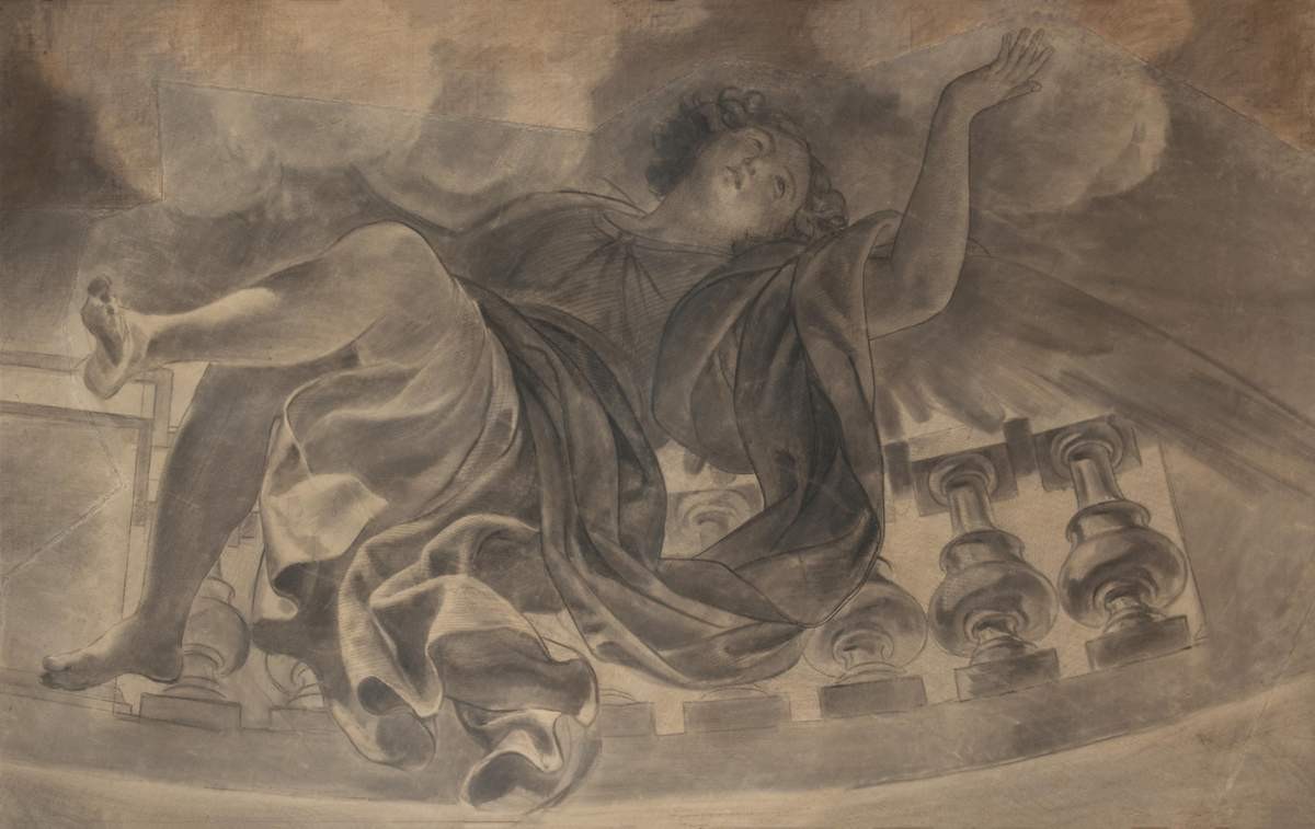 Летящий ангел, Karl Bryullov, 1843–1844