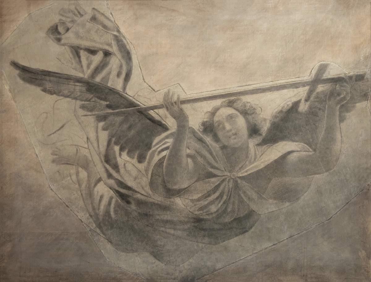Летящий ангел с мечом, Karl Bryullov, 1843–1844