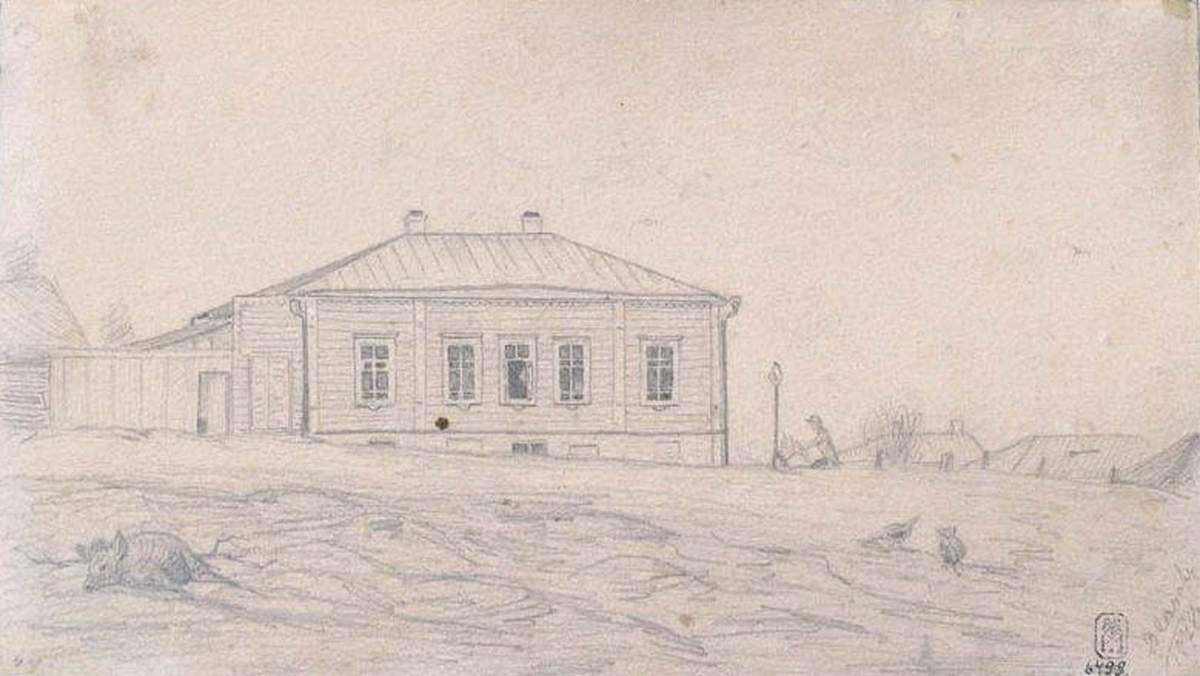 Домик в Киеве, Valentin Serov, 1878