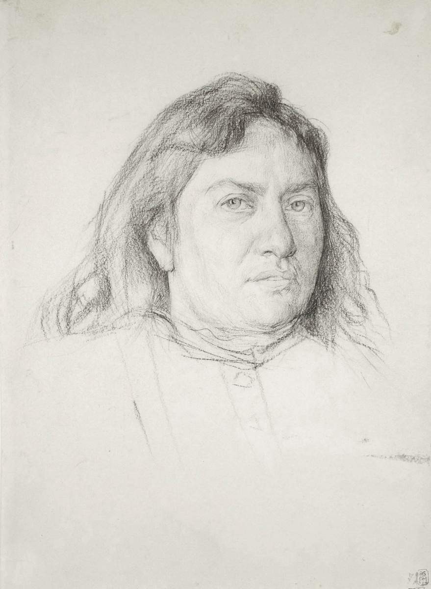Портрет В. С. Серовой, Valentin Serov, 1880