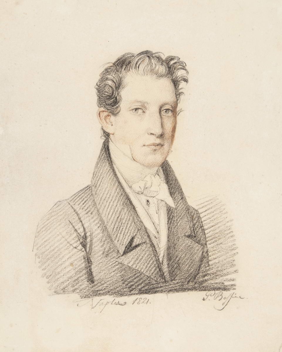 Портрет С. Ф. Щедрина, Pyotr Basin, 1821