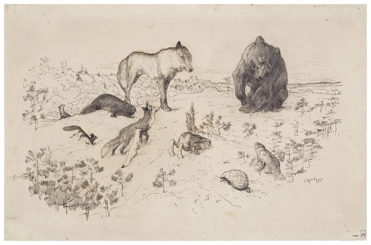 Сказка о Медведихе, Valentin Serov, 1895