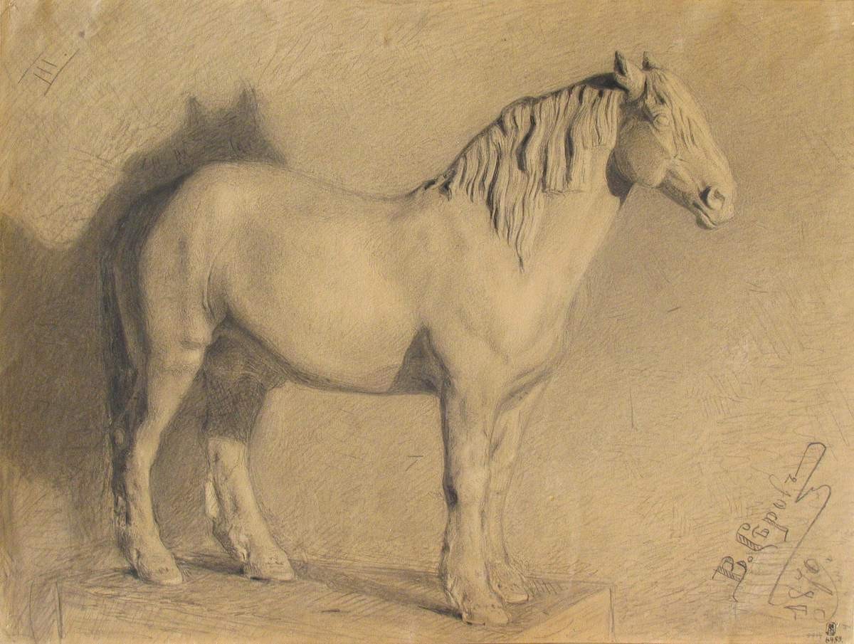 Лошадь, Valentin Serov, 1879