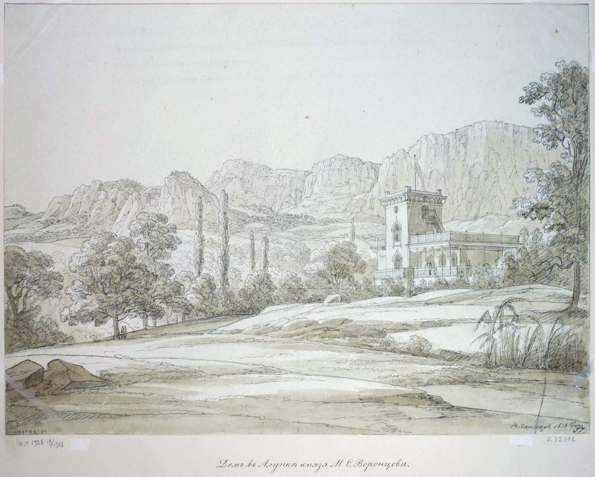 Дворец князя М. С. Воронцова в Алупке, Nikanor Chernetsov, 1833
