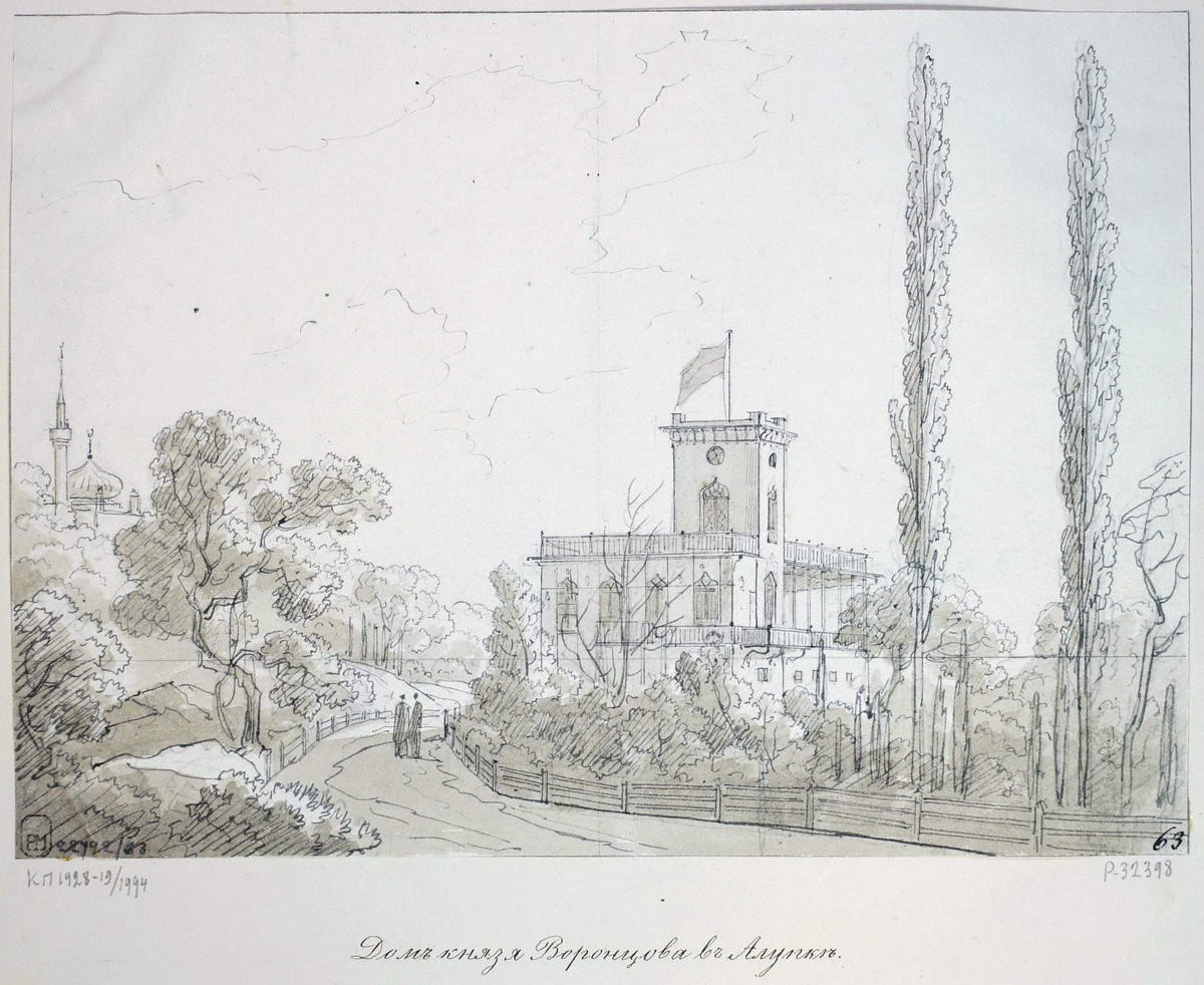 Дом М. С. Воронцова в Алупке, Nikanor Chernetsov, 1833-1836