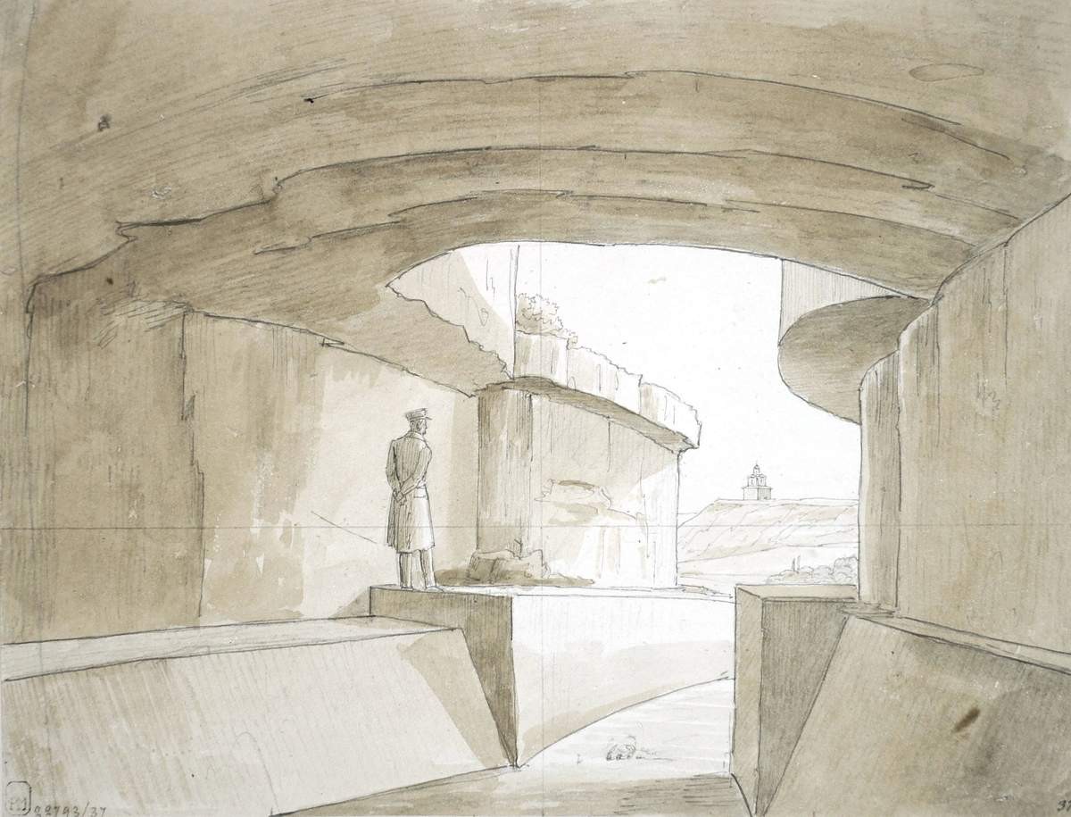 Водопровод сквозь Инкерманскую гору, Nikanor Chernetsov, 1834