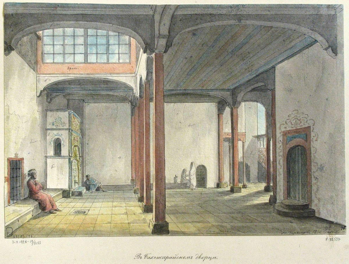 В Бахчисарайском дворце, Nikanor Chernetsov, 1836