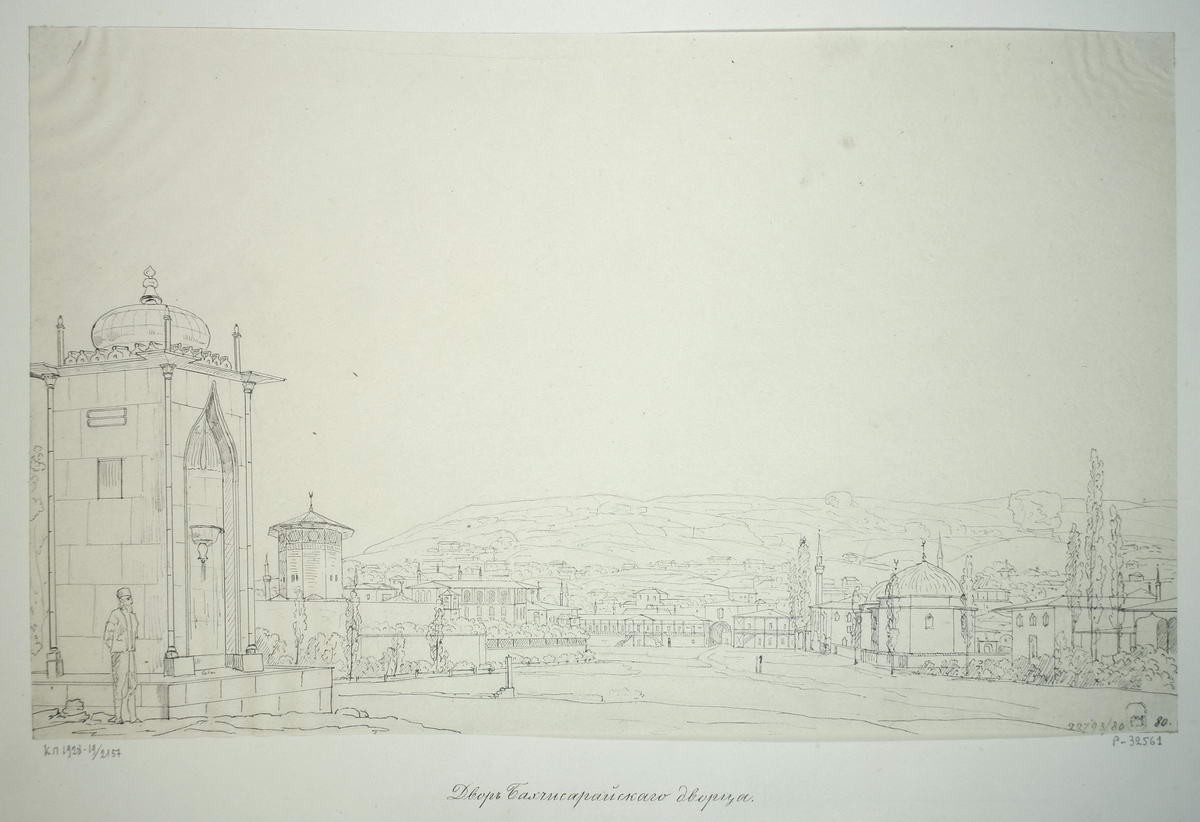 Двор Бахчисарайского дворца, Nikanor Chernetsov, 1834 (?)