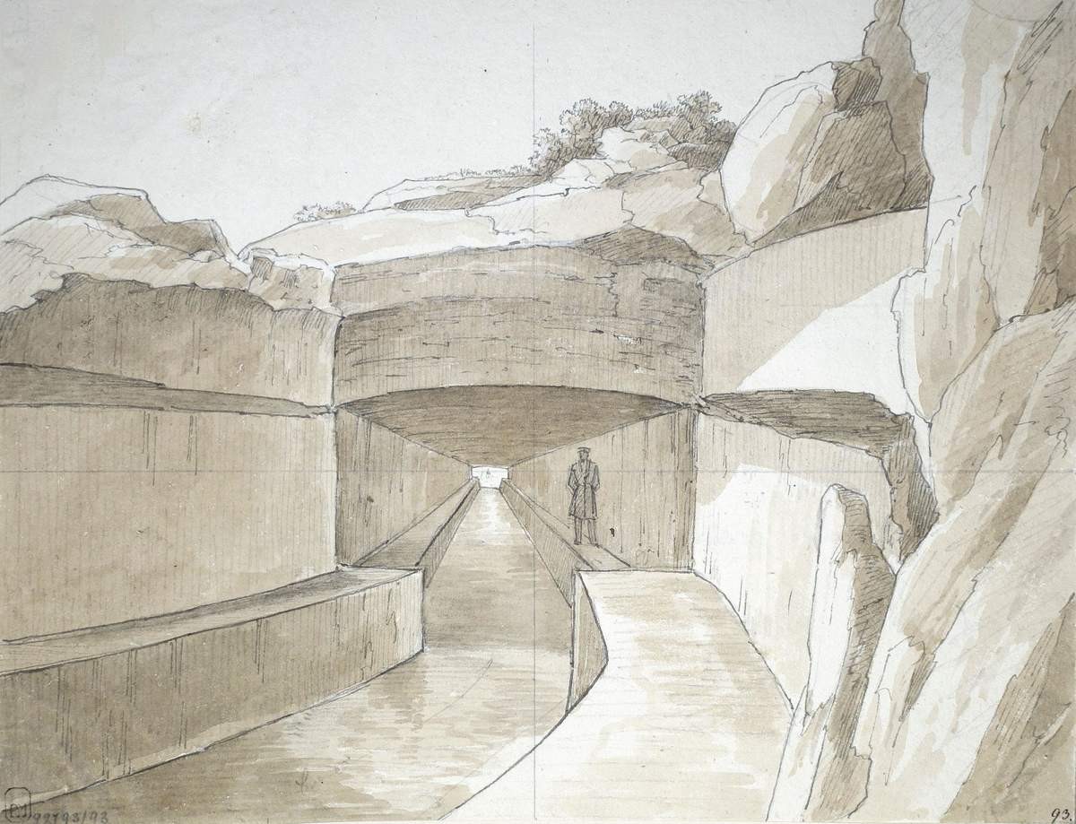 Водопровод сквозь Инкерманскую гору, Nikanor Chernetsov, 1834