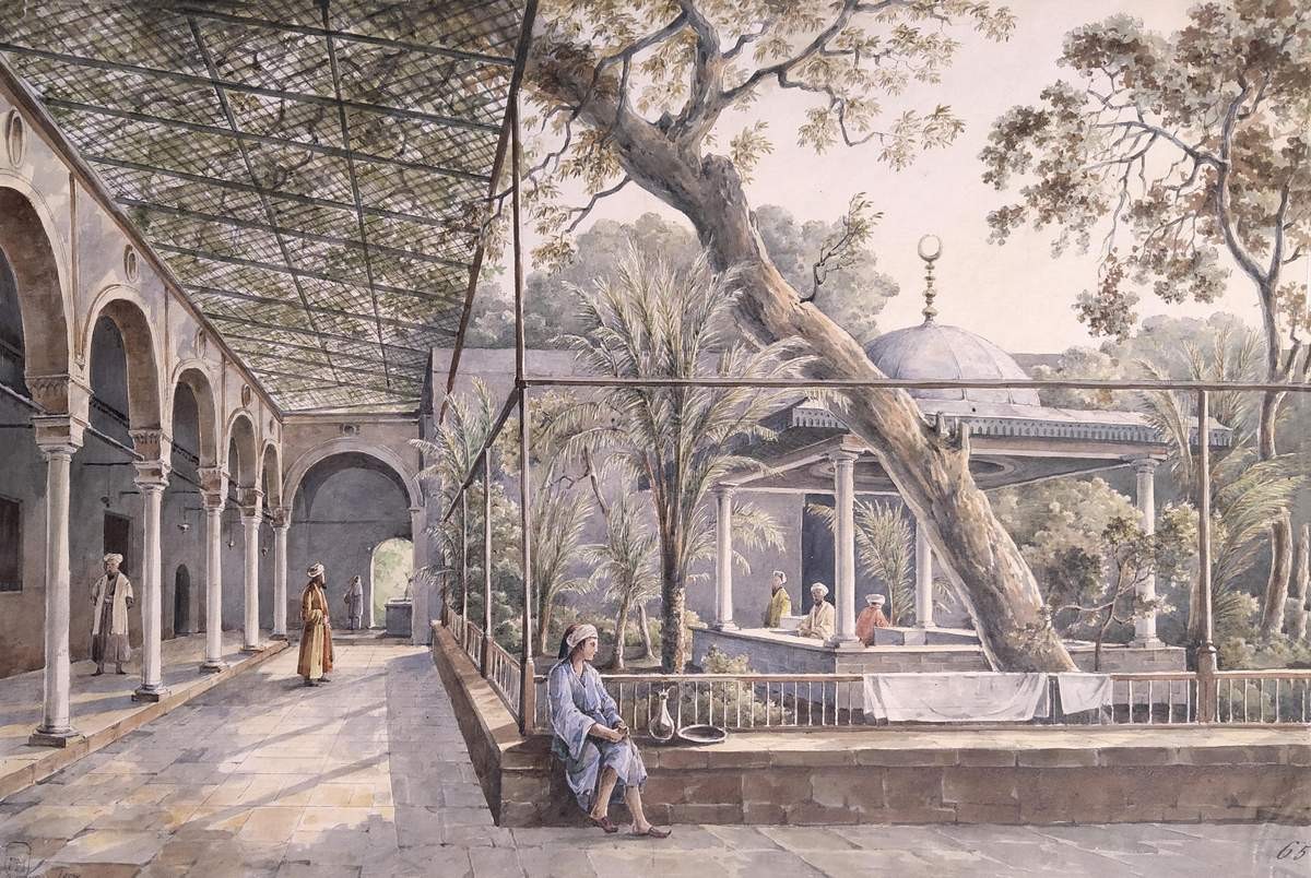 Фонтан (Хаббания) во дворе мечети султана Махмуда I в Каире, Nikanor Chernetsov, 1842