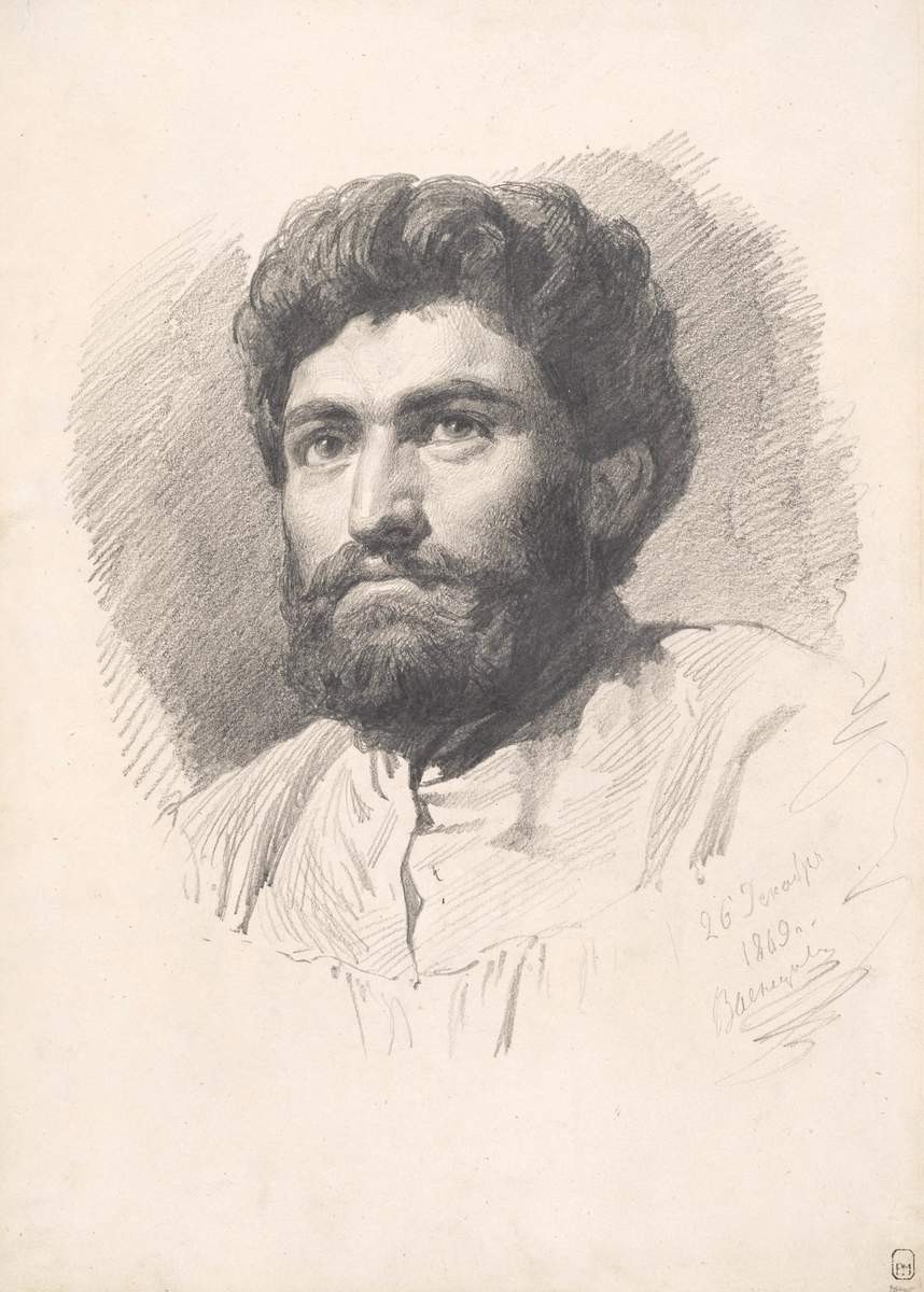 Портрет А. И. Куинджи, Viktor Vasnetsov, 1869