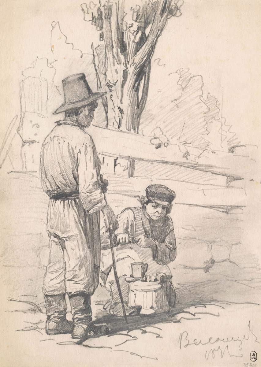 Продавец кваса, Viktor Vasnetsov, 1871
