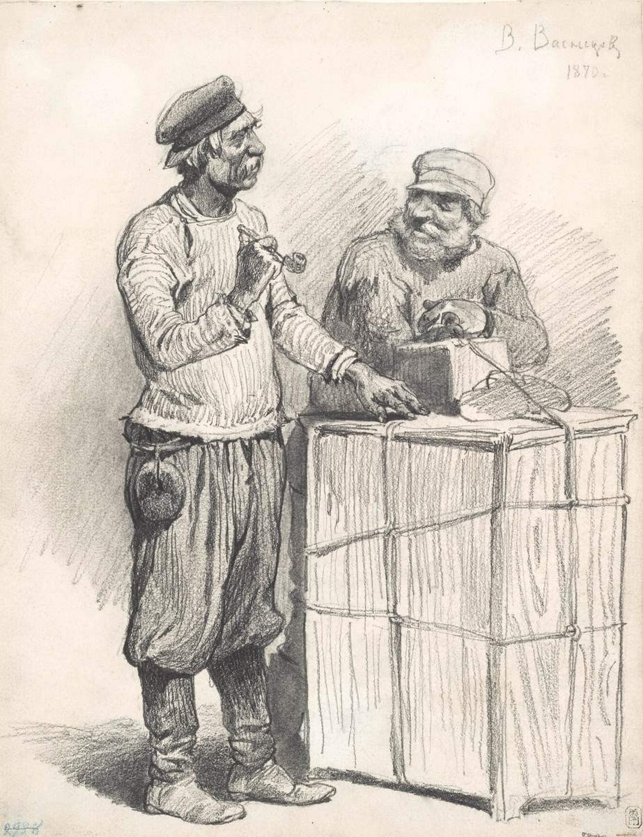 Носильщики, Viktor Vasnetsov, 1870