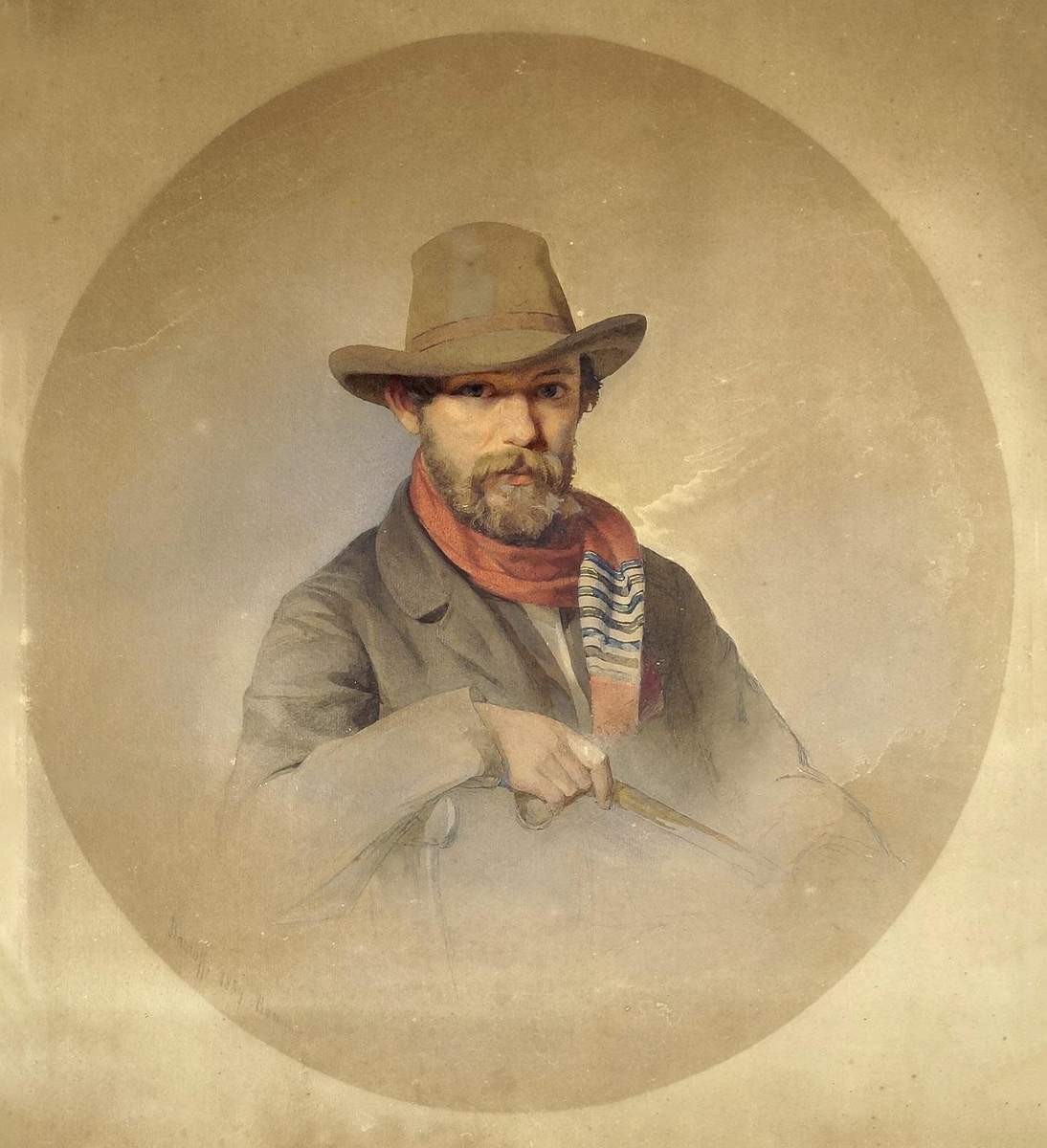 Автопортрет, Ivan Petrovich Raulov, 1859