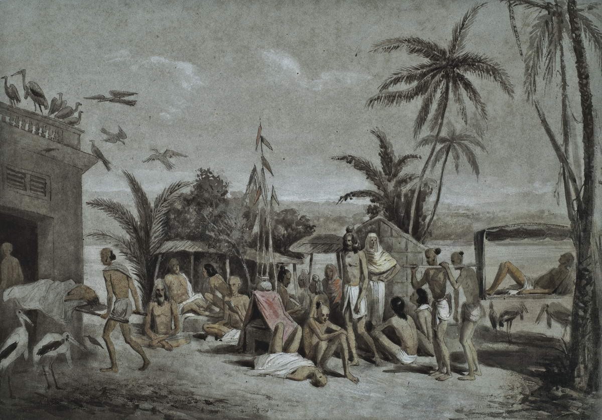 Берега Ганга близ Калькутты, Aleksey Dmitriyevich Saltykov, 1841