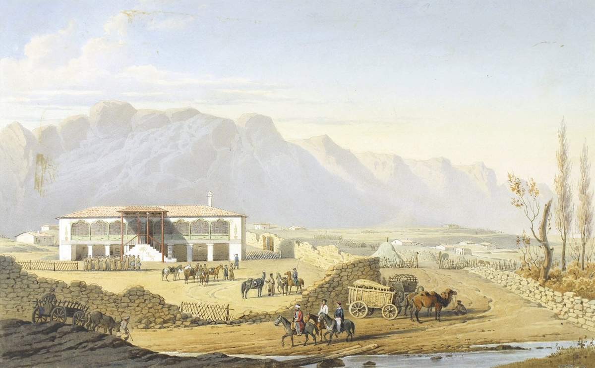 Дом Хана в селе Юкары-Каралес близ Севастополя, Vasily Timm, 1855 (?)