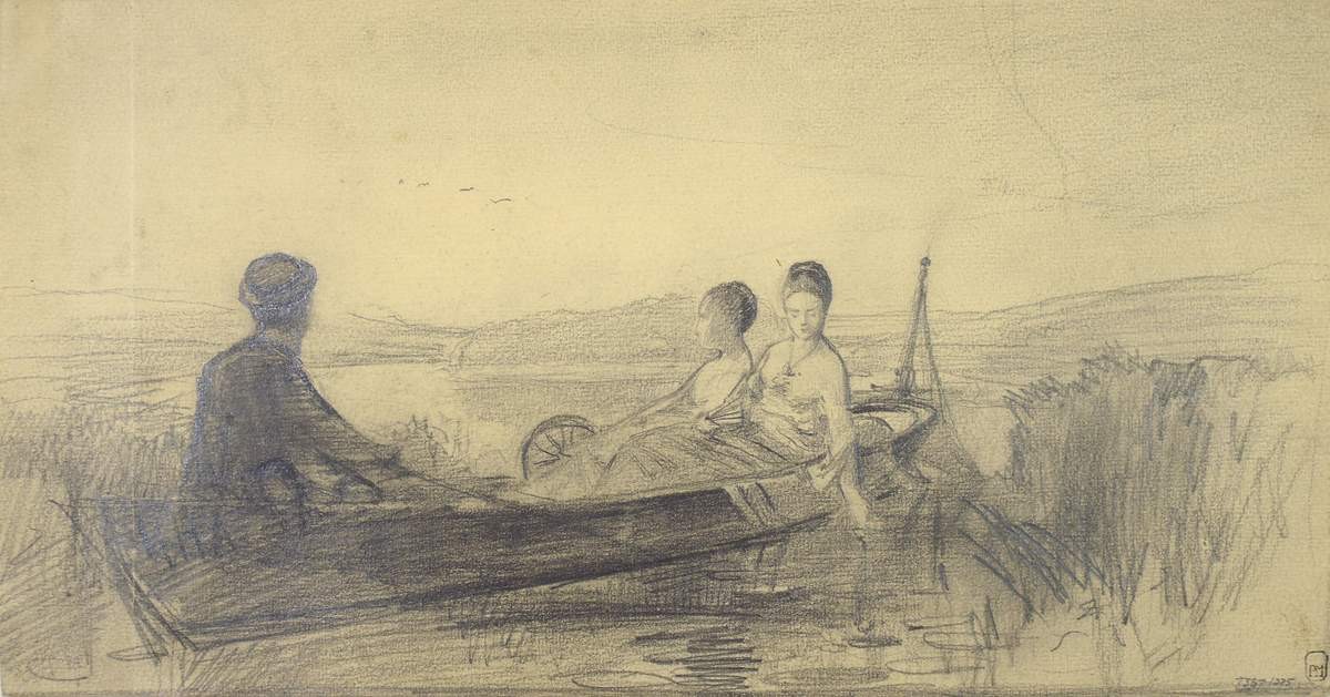 Прогулка по Цне, Fyodor Vasilyev, 1869 (?)