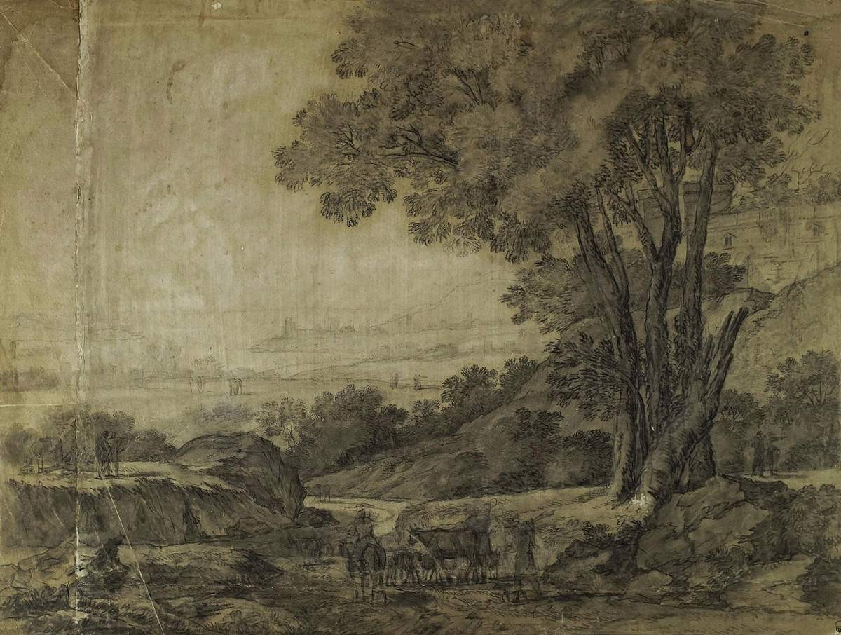 Стадо на дороге. Италия, Semyon Shchedrin, 1769–1776 (?)