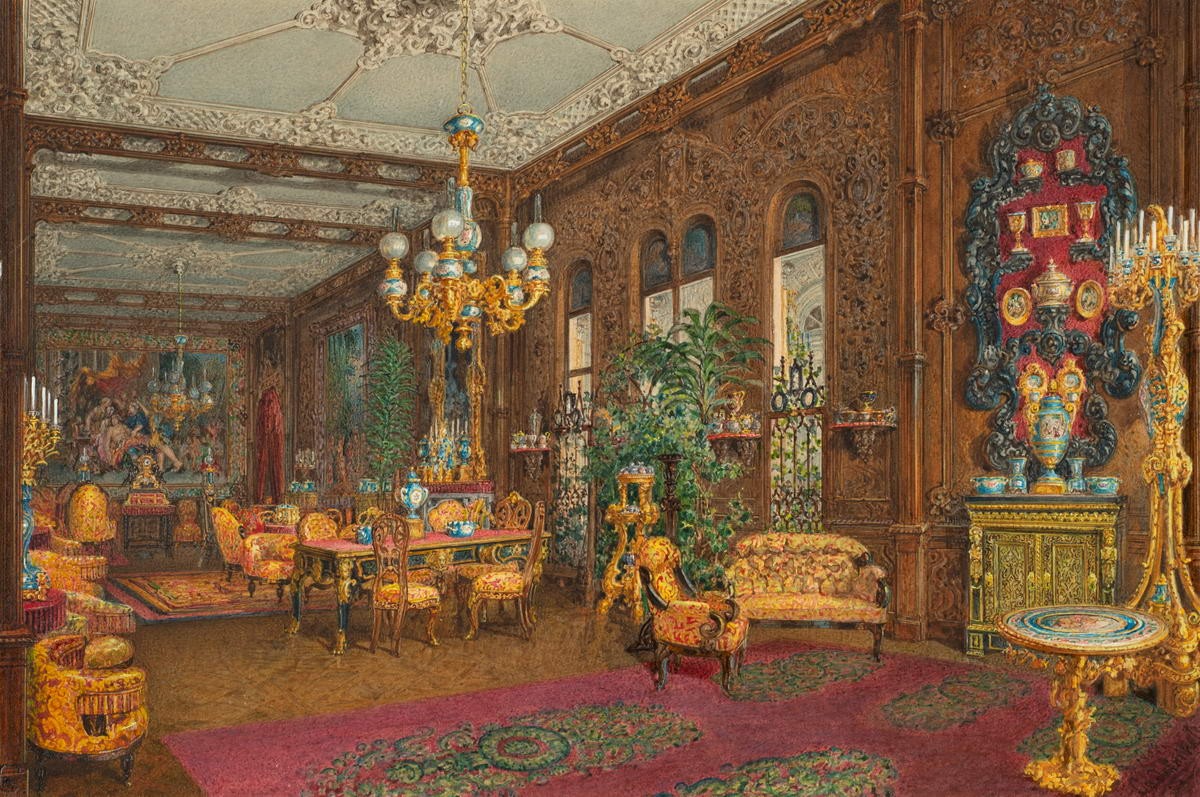 Гобеленовая гостиная Апартаменты княгини З. И. Юсуповой, Vasily Sadovnikov, 1852