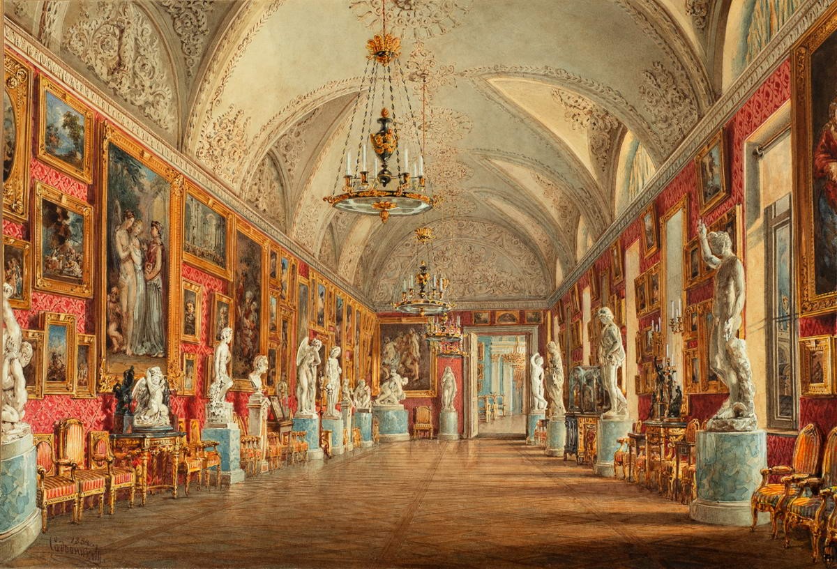Античный зал (Картинная галерея), Vasily Sadovnikov, 1854