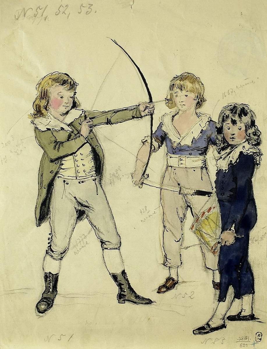 Дети, Alexandre Benois, 1920-1921 (?)