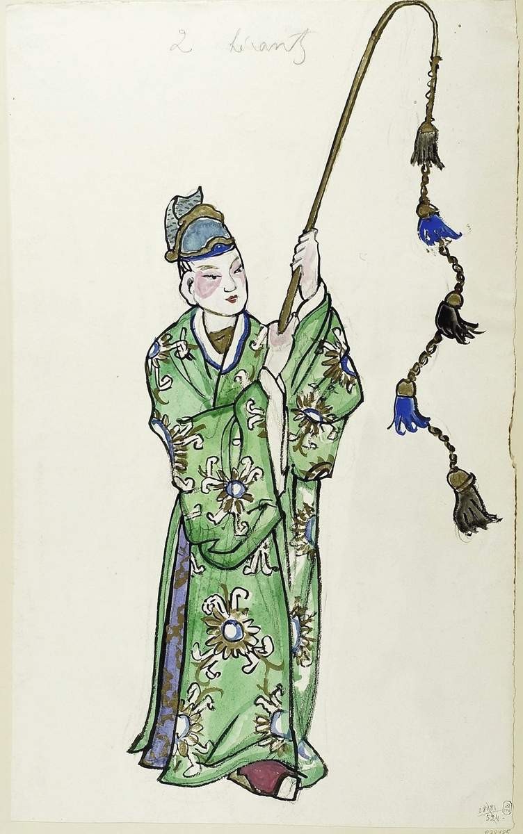 Человек с бичом, Alexandre Benois, 1914