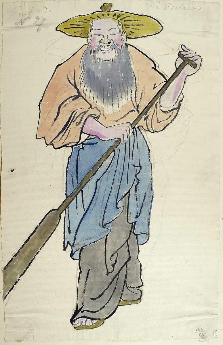 Рыбак, Alexandre Benois, 1914