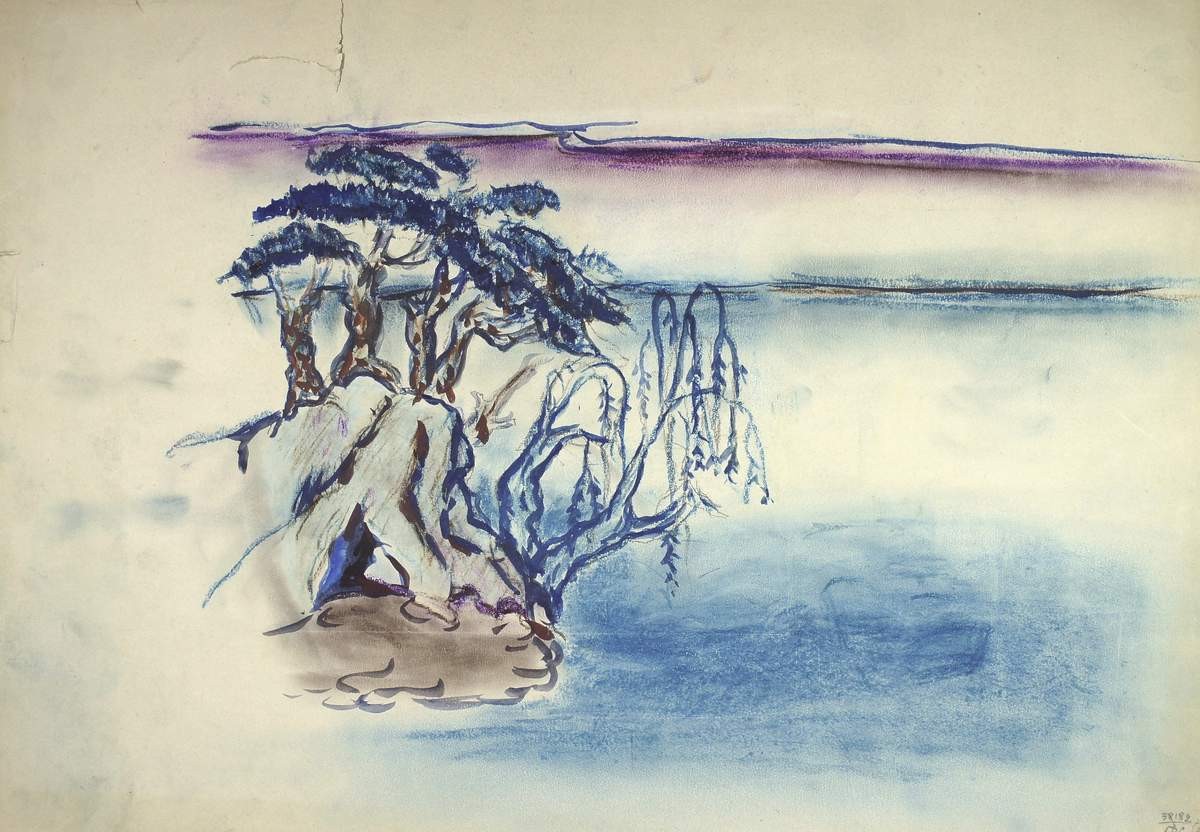Берег моря, Alexandre Benois, 1914