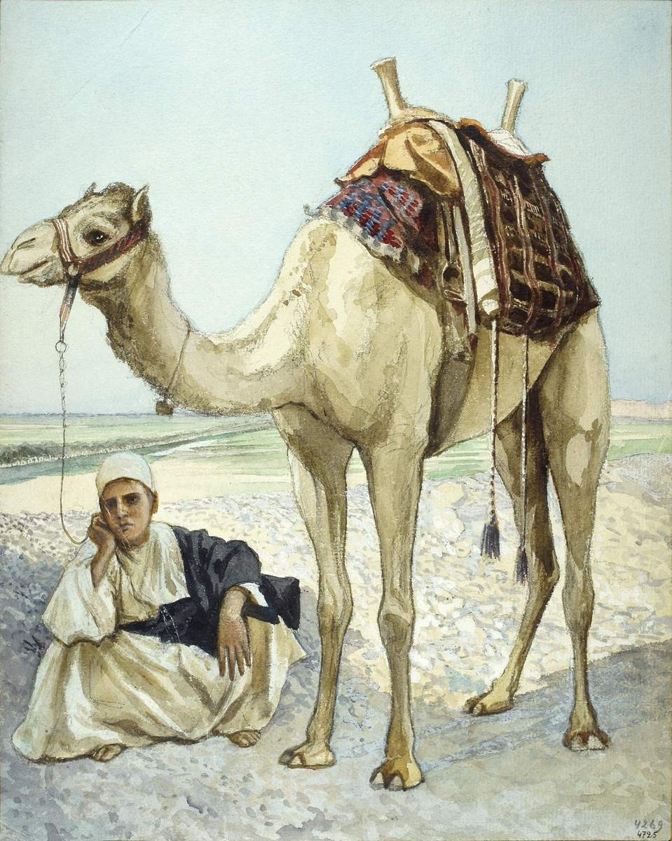 Верблюд в степи, Grigory Gagarin, 1891