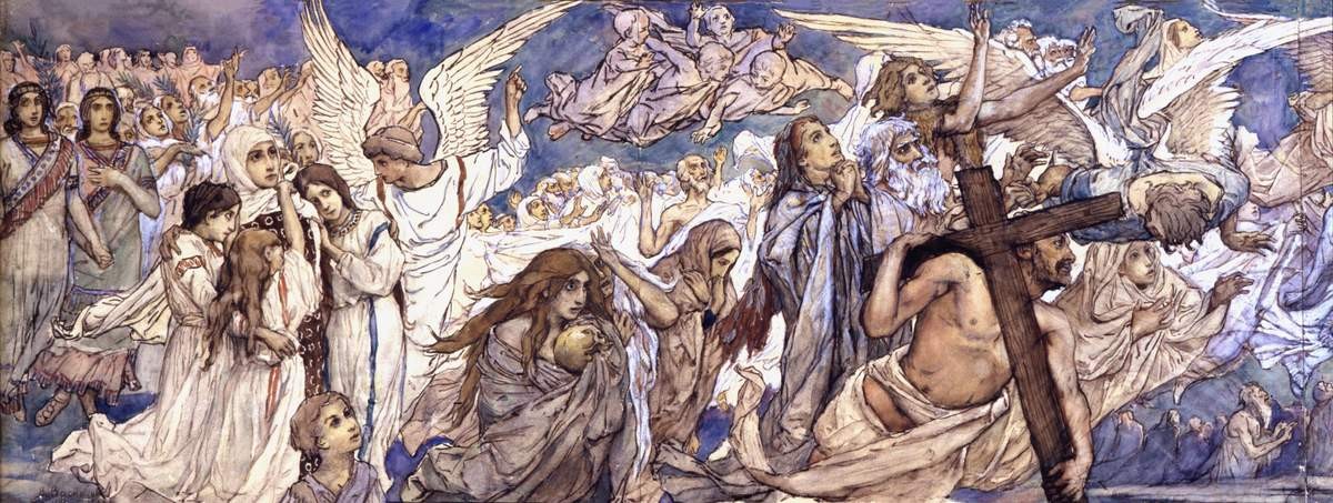 Преддверие рая, Viktor Vasnetsov, 1888