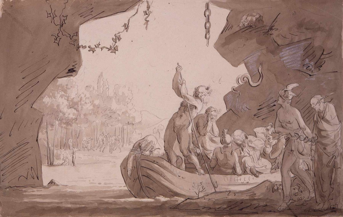 Переправа через Стикс, Fyodor Petrovich Tolstoy, 1808-1810