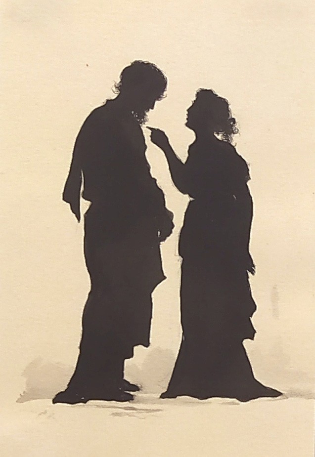 Иллюстрация к повести Н. С. Лескова «Оскорблённая Нетэта», Elisabeth Bem, early 1890s