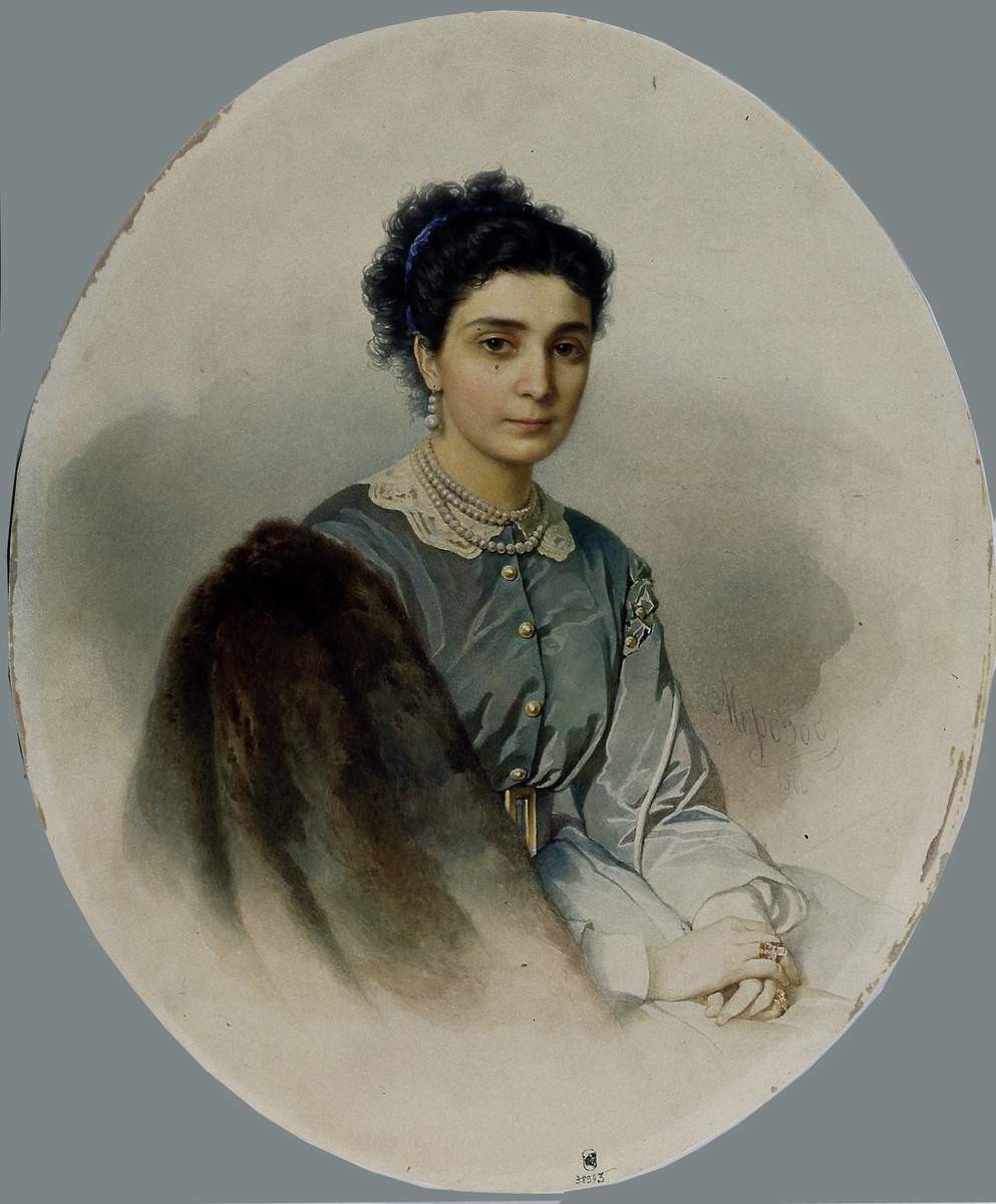 Женский портрет, Alexander Ivanovich Morozov, 1866