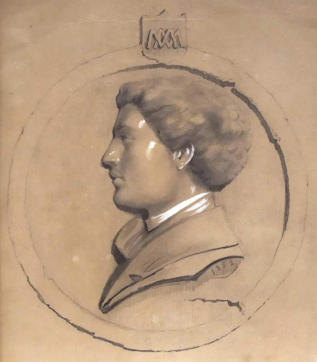 Автопортрет, Mikhail Mikeshin, 1852