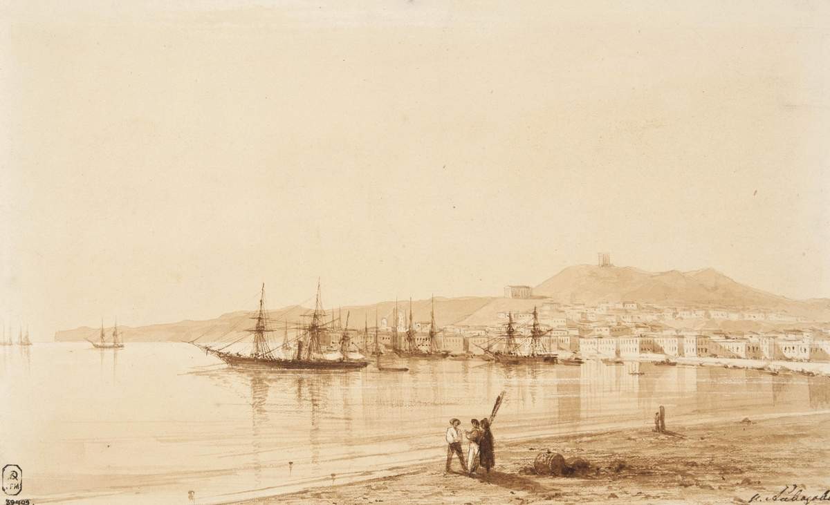 Вид города Керчи, Ivan Aivazovsky, 1845