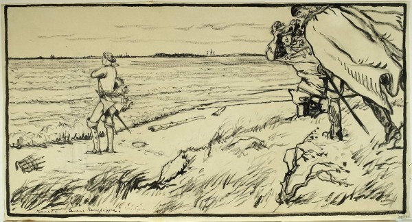 Бенуа А. Н..«На берегу пустынных волн...». 1916